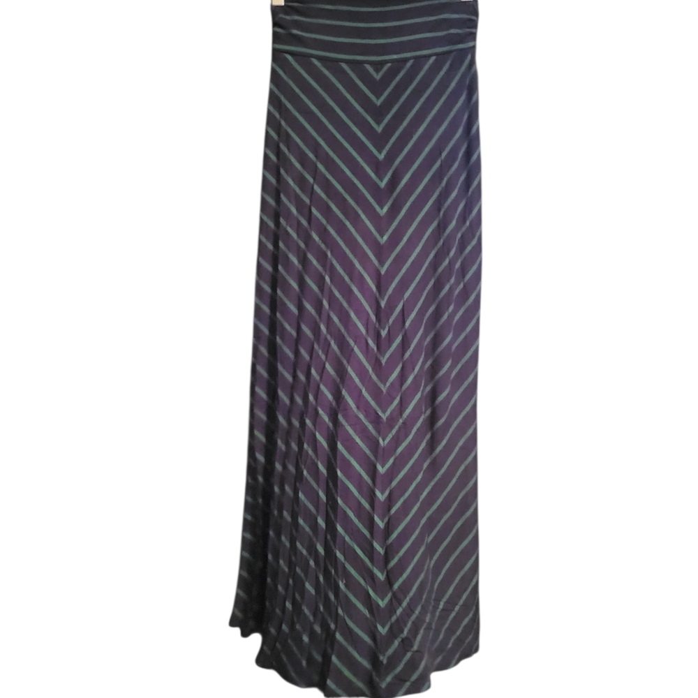 Merona Maxi Skirt Blue/Green sz XS
